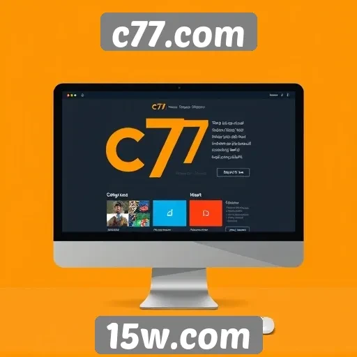 Análise da interface de usuário do site c77.com